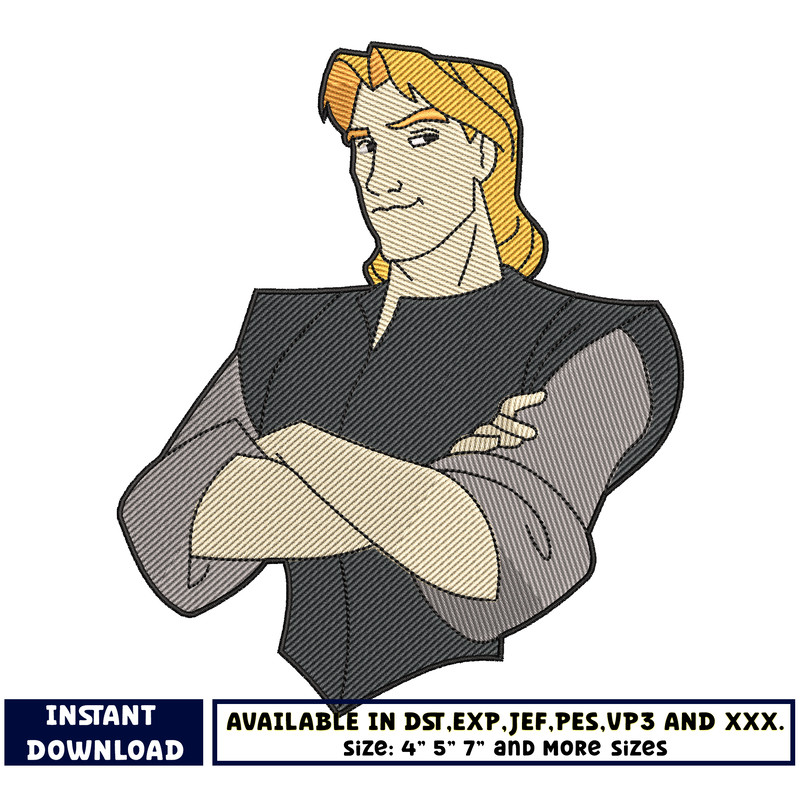 John Smith Disney embroidery design