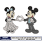 mickey minnie marry embroidery design