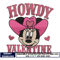minnie howdy valentine embroidery