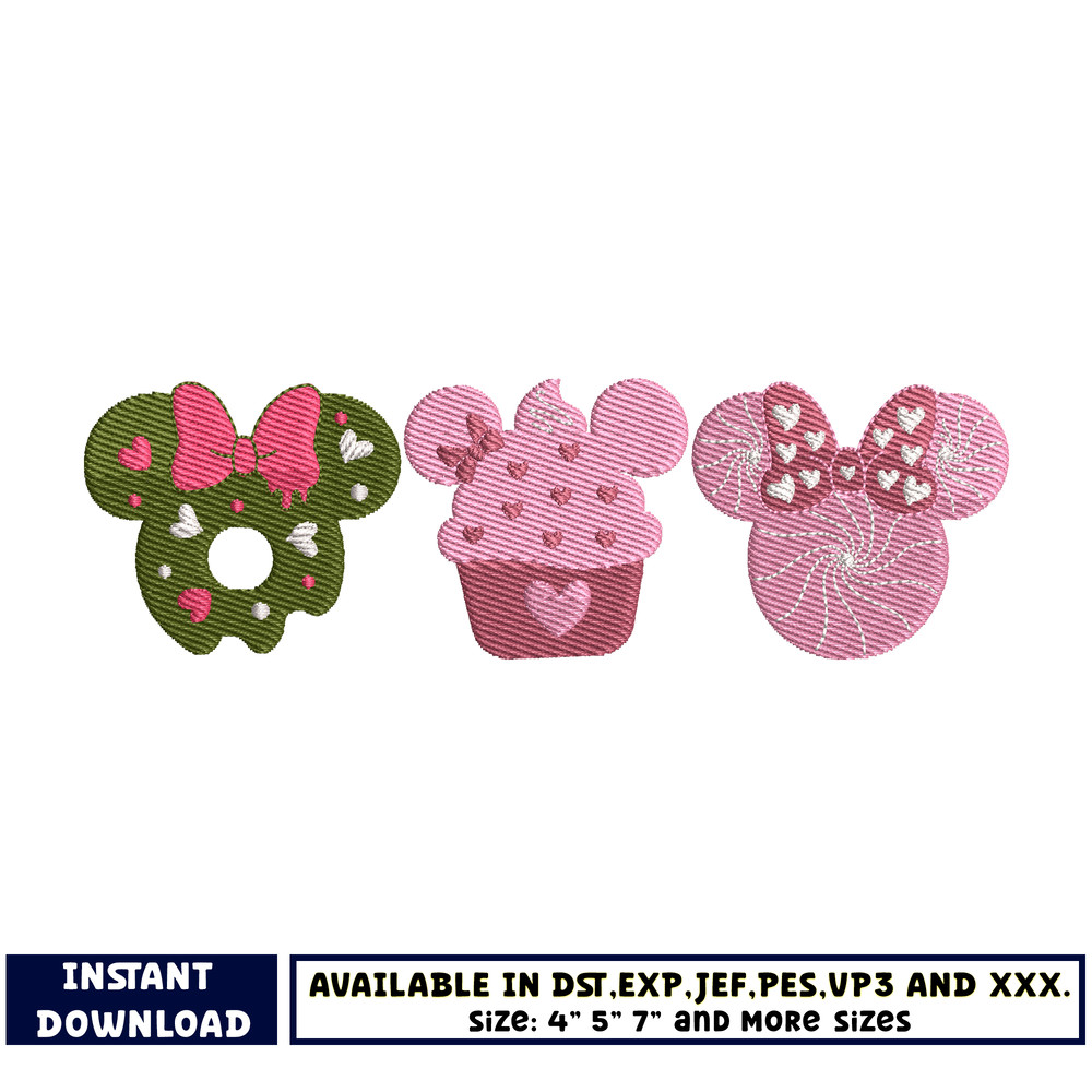 minnie mouse cup embroidery