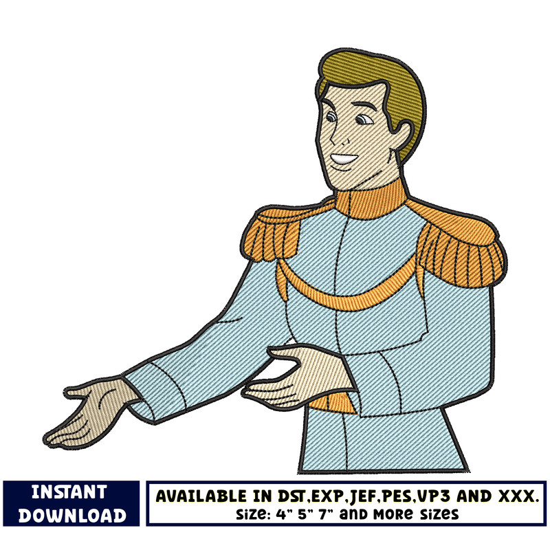 Prince Charming embroidery