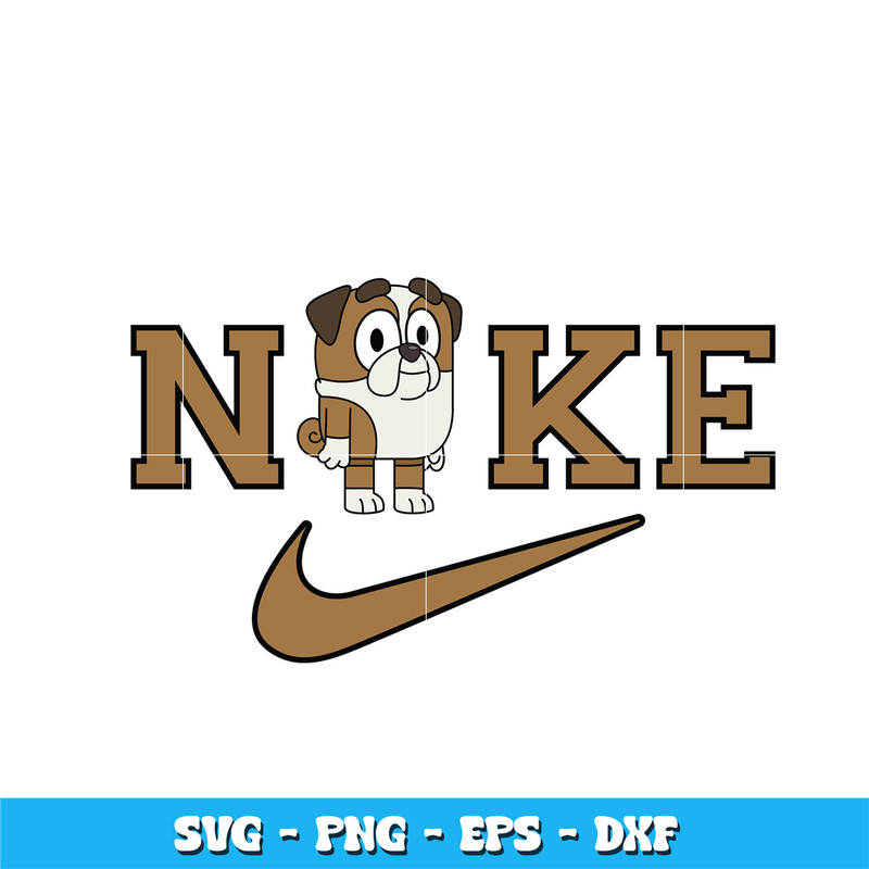 Swoosh Bluey Winton Svg