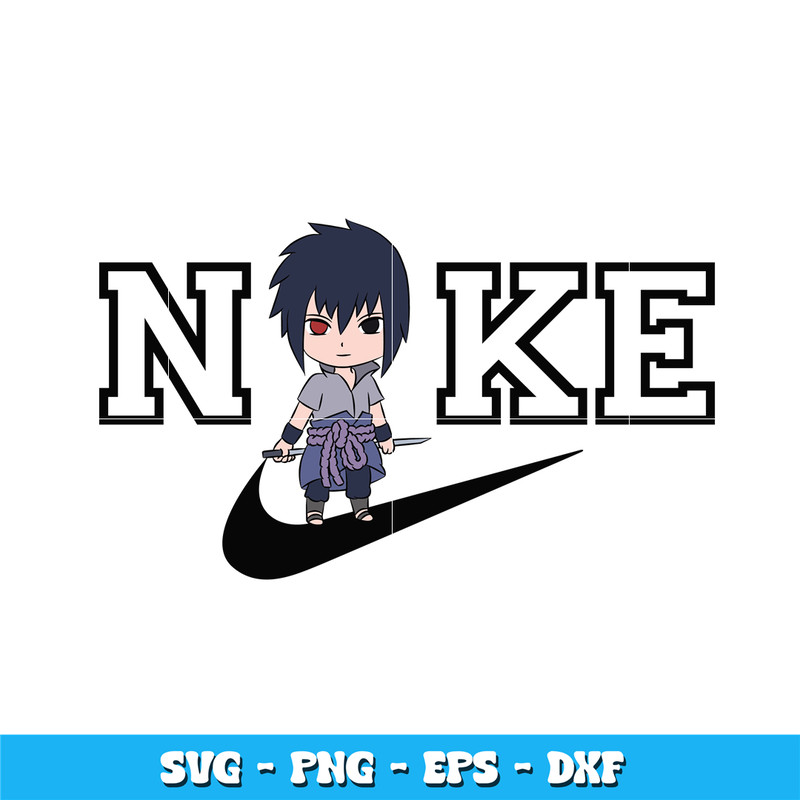 Swoosh Sasuke Chibi Svg