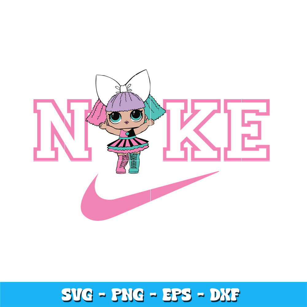 Swoosh Doll Coloring Svg