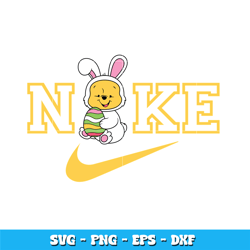 nike x pooh easter svg, winnie the pooh svg, logo brand svg, nike svg, cartoon svg, instant download.