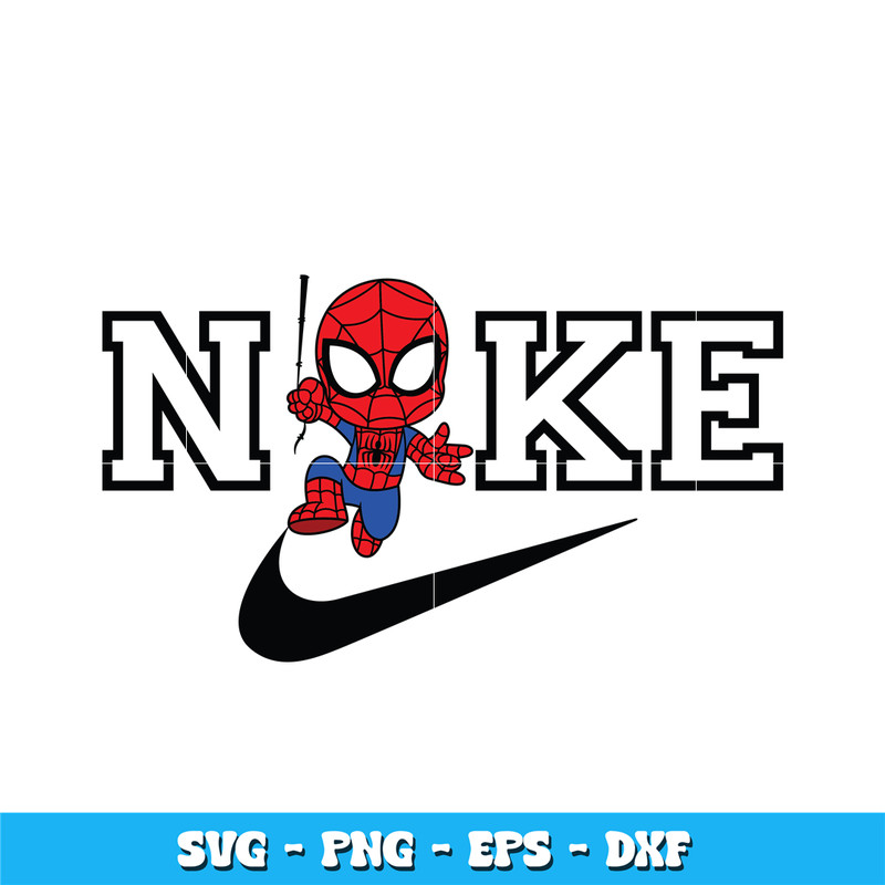 Spiderman nike Svg