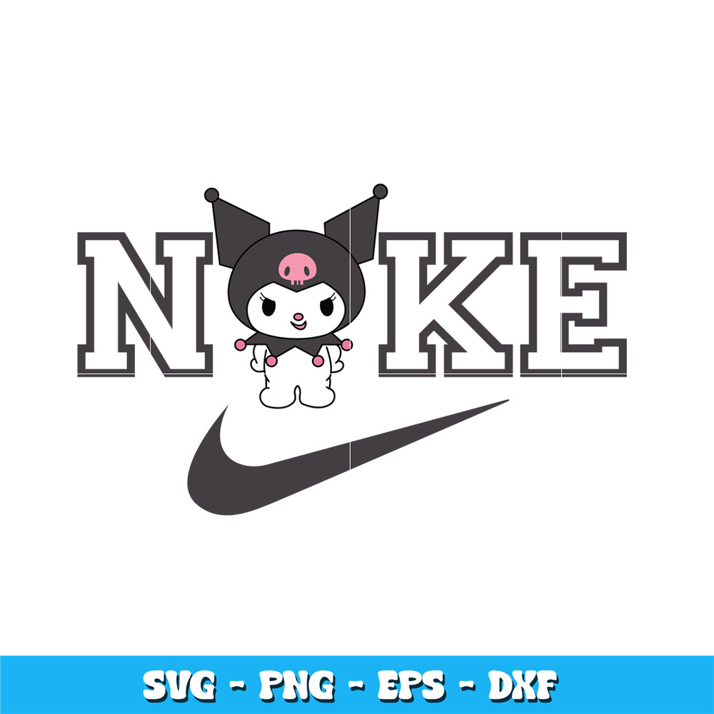 Swoosh x Kuromi chibi Svg