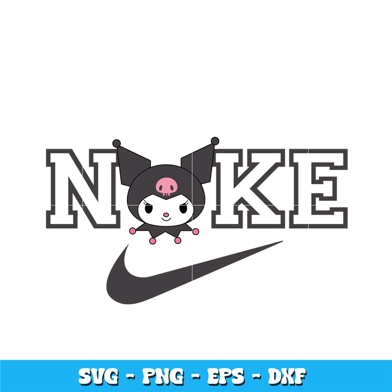 Kuromi Nike logo Svg
