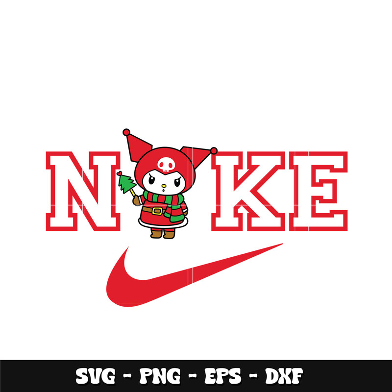 Swoosh x Red Kuromi Svg