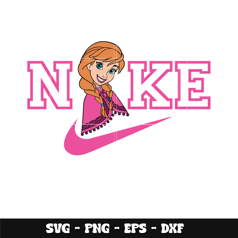 Swoosh x Anna Princess Svg