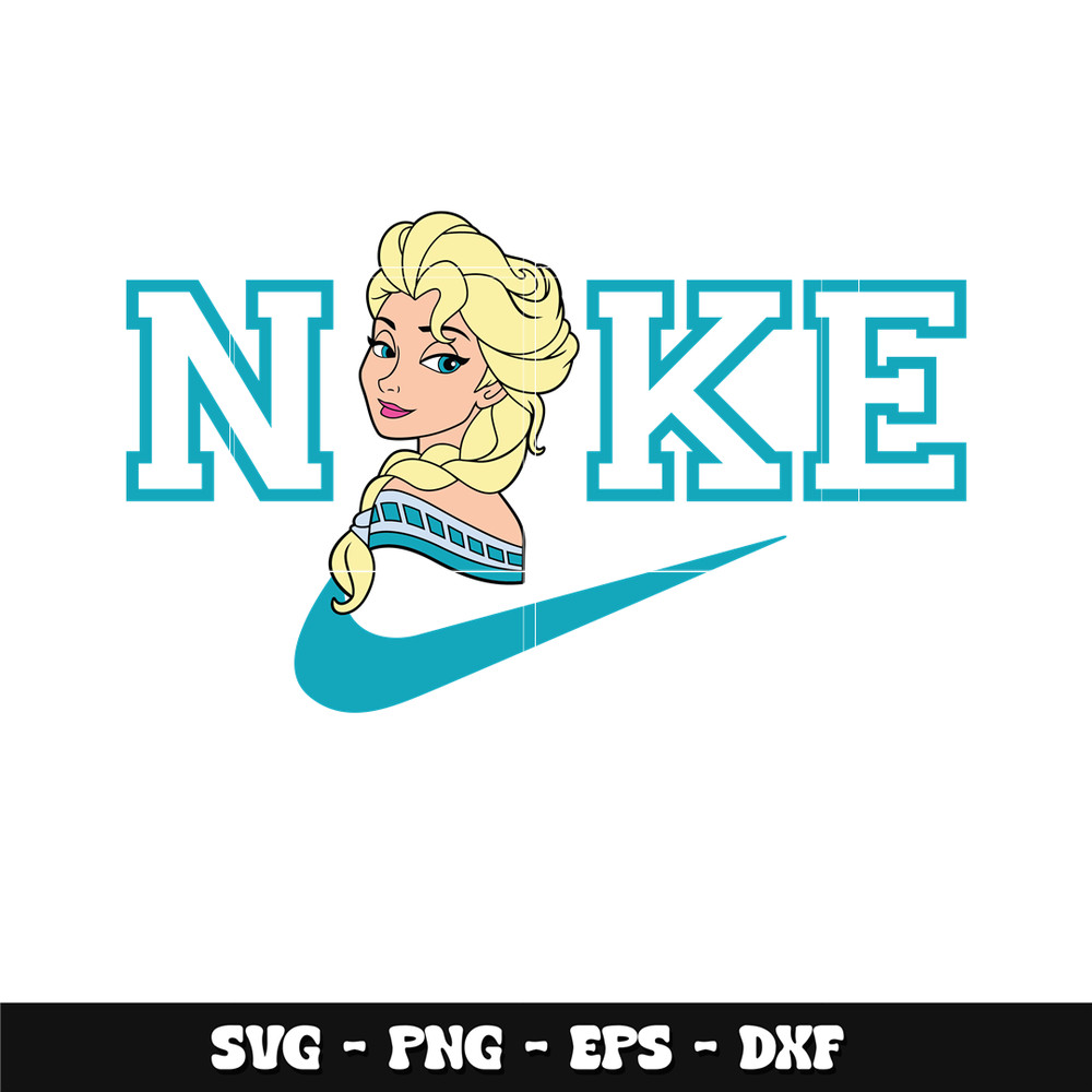 Swoosh x Elsa Princess Svg