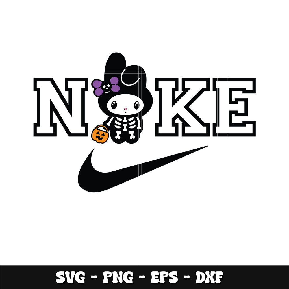 Swoosh Kitty Halloween Svg