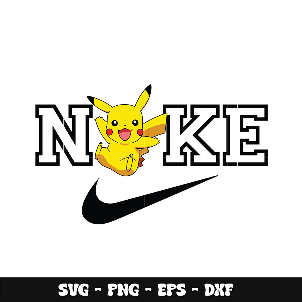 Swoosh x Pikachu Svg
