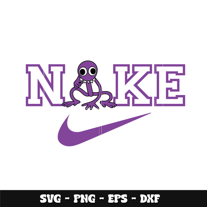 Swoosh Purple Rainbow Svg