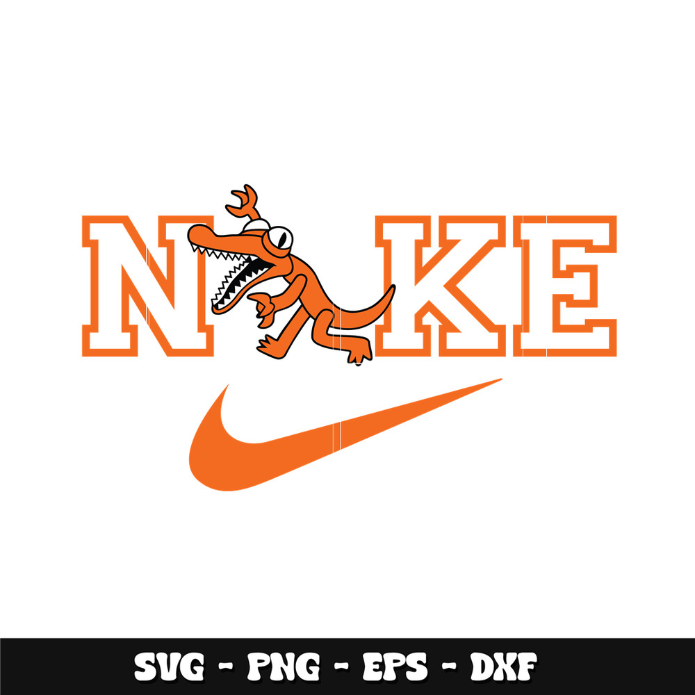 Swoosh Orange Rainbow Svg