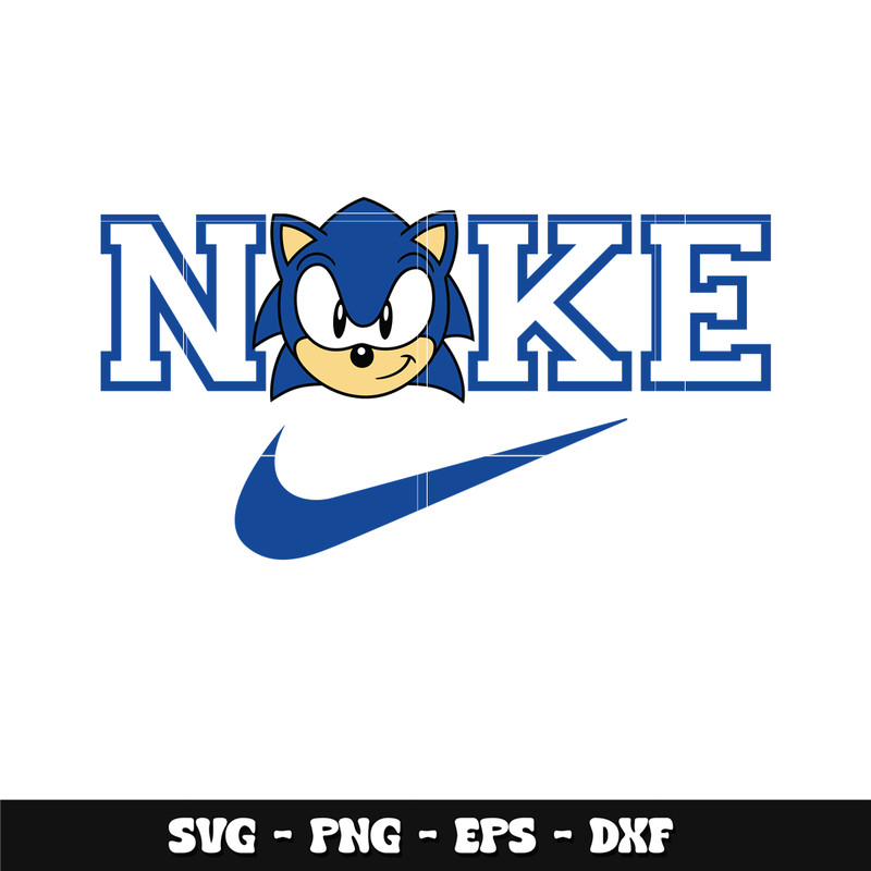 Nike Sonic Head Svg