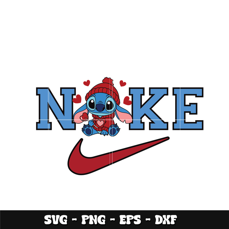 Swoosh x Stitch Love Svg