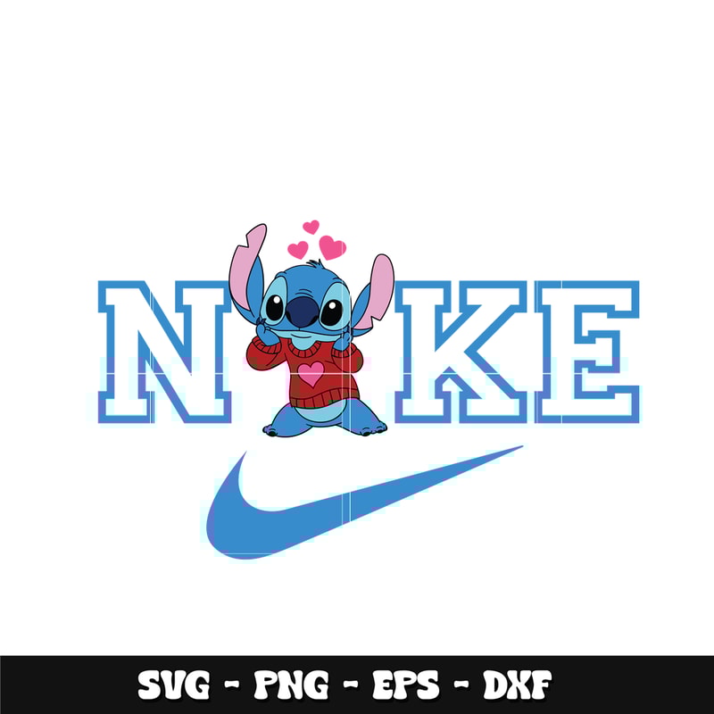 Swoosh x Stich Heart Svg