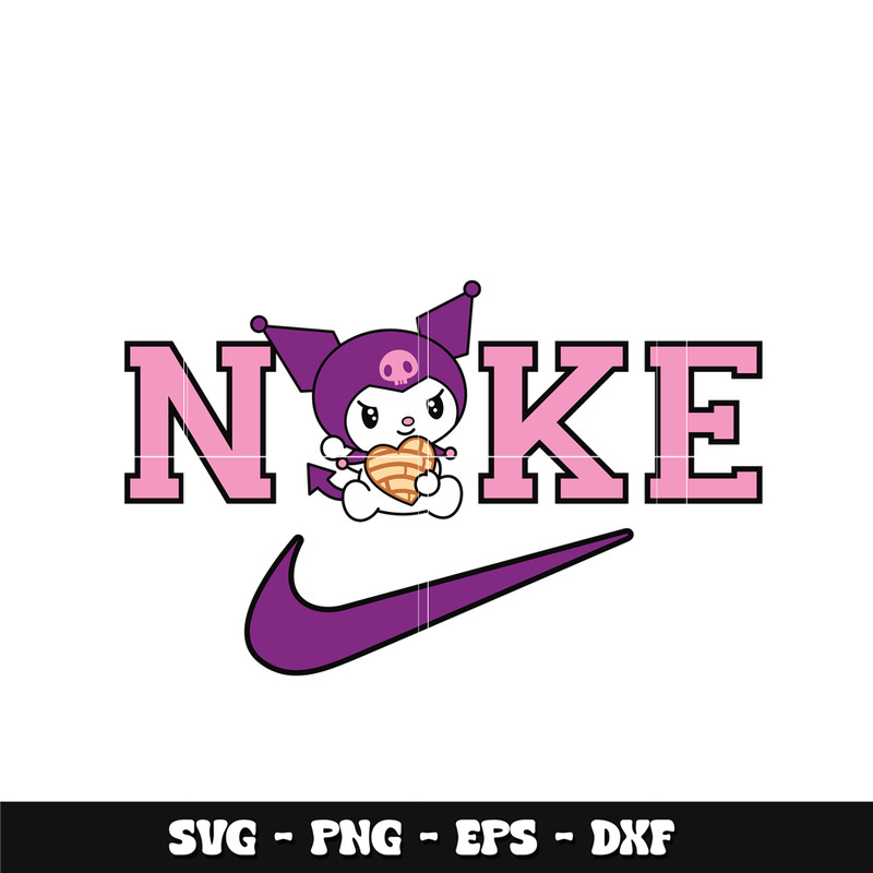 Swoosh Concha Kuromi Svg