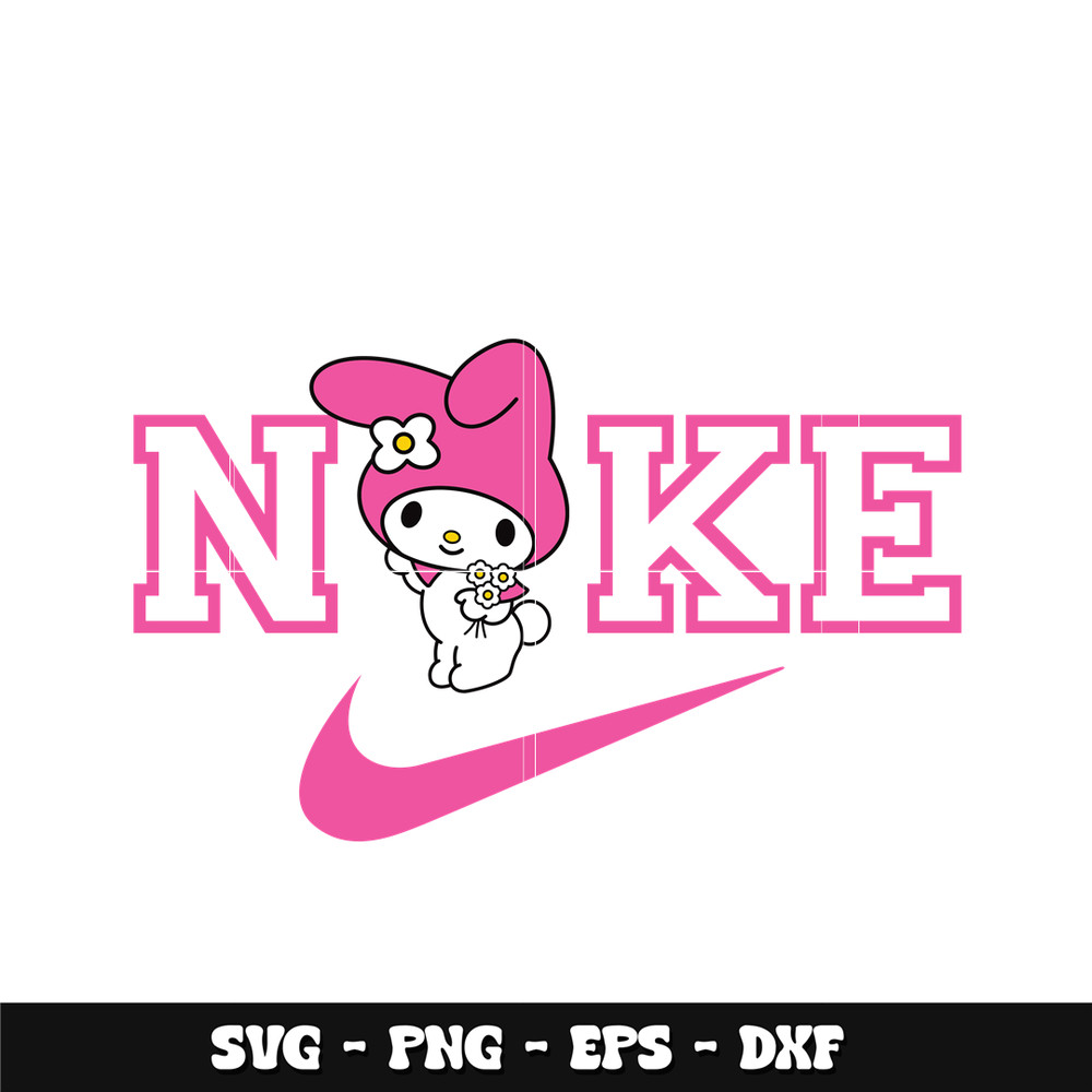 My Melody x Nike Pink Svg