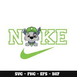 swoosh rocky paw patrol svg, paw patrol svg, logo brand svg, nike svg, cartoon svg, instant download.