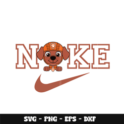 swoosh zuma paw patrol svg, paw patrol svg, logo brand svg, nike svg, cartoon svg, instant download.