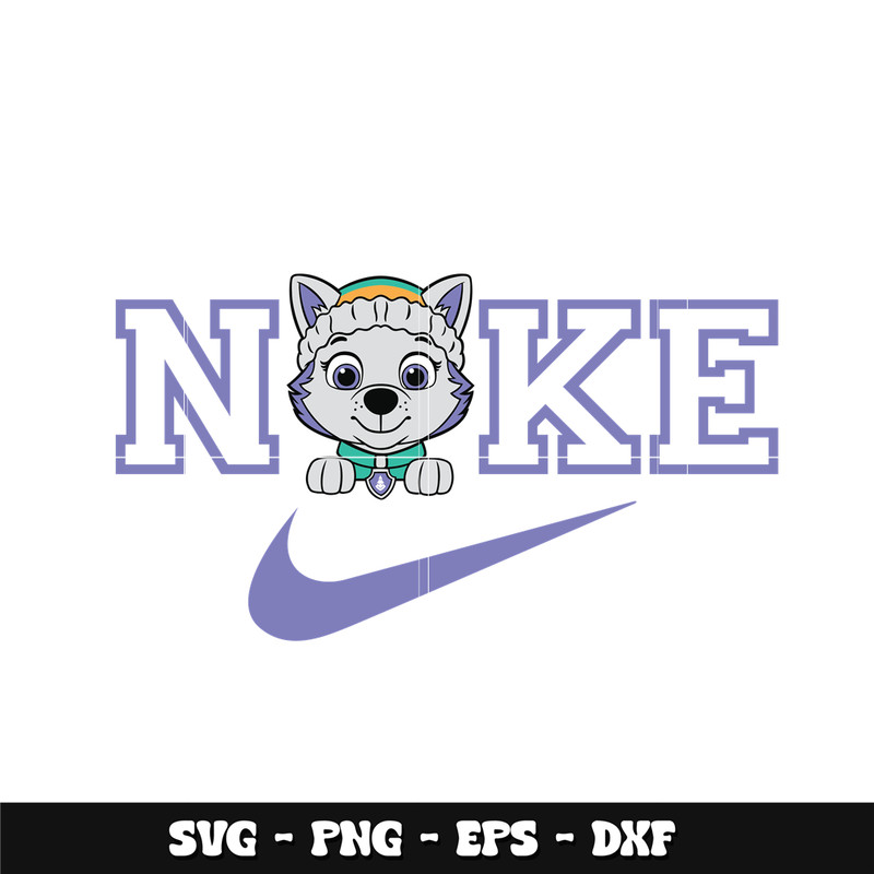 Swoosh Everest Paw Patrol Svg