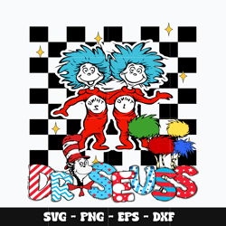 dr seuss thing 1 thing 2 svg, dr seuss svg, valentine svg, svg design, cartoon svg, instant download.