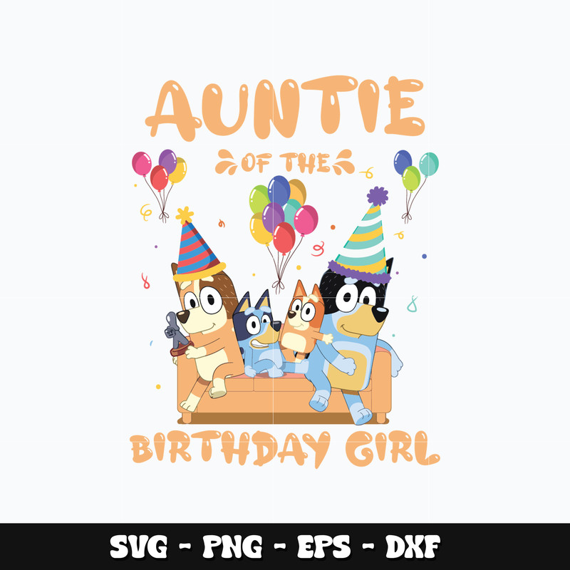 Autine of the birthday girl bluey Svg