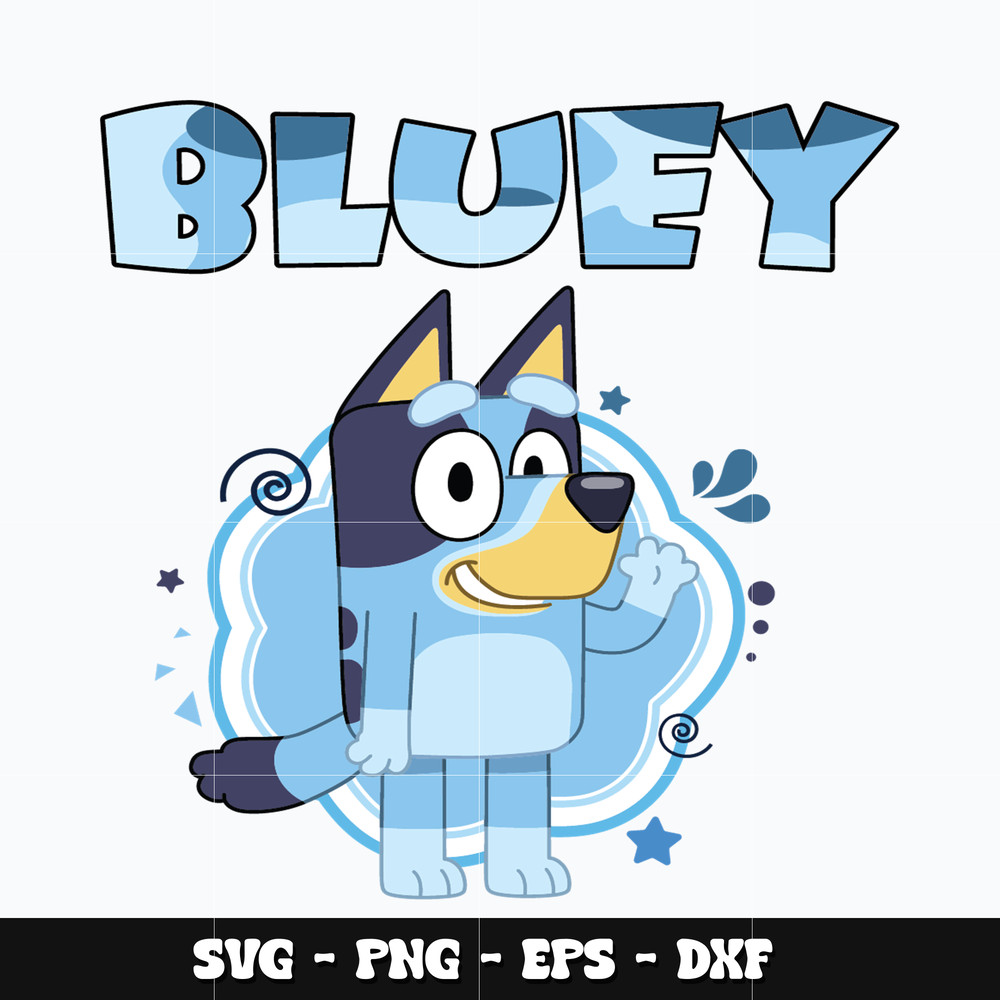 Bluey cartoon Svg