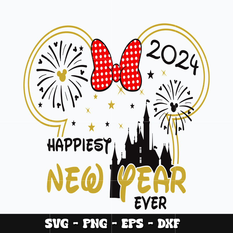 Minnie happiest new year Svg