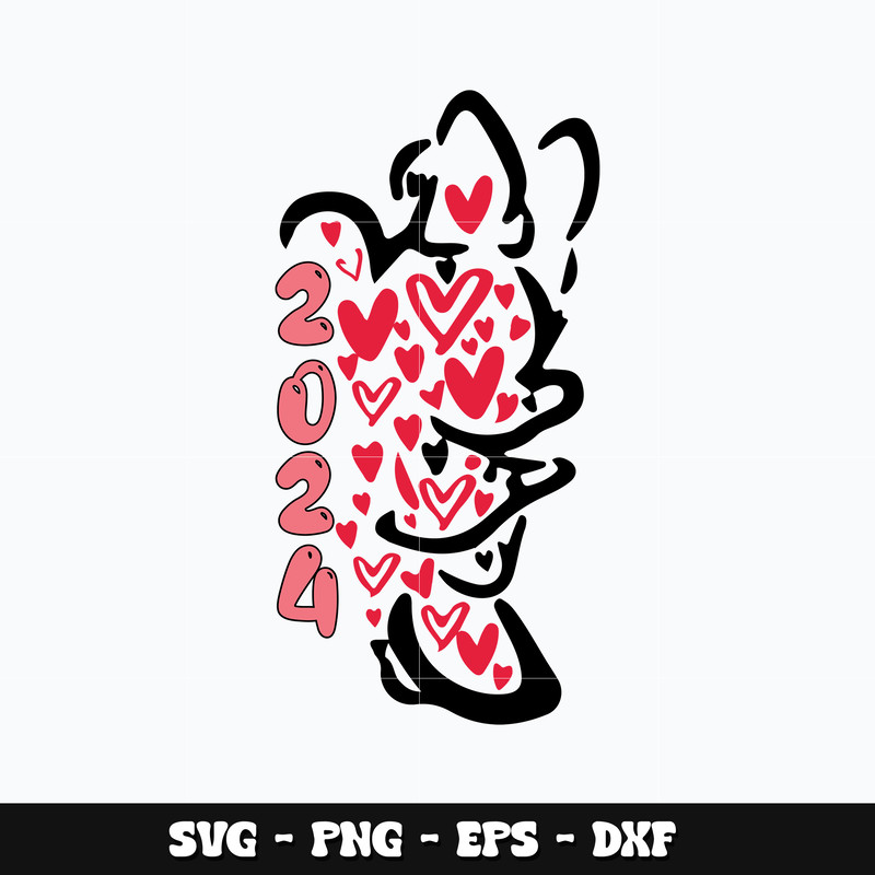 Minnie love valentine Svg