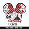 Minnie best birthday ever Svg