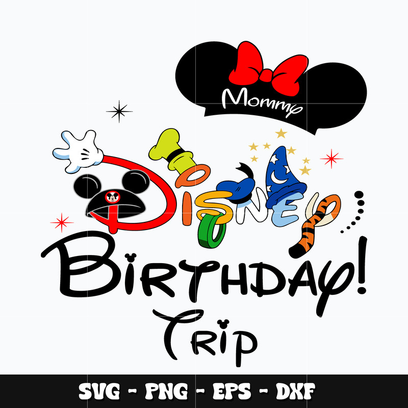 Minnie disney birthday trip Svg