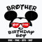 Mickey mouse brother birthday boy Svg