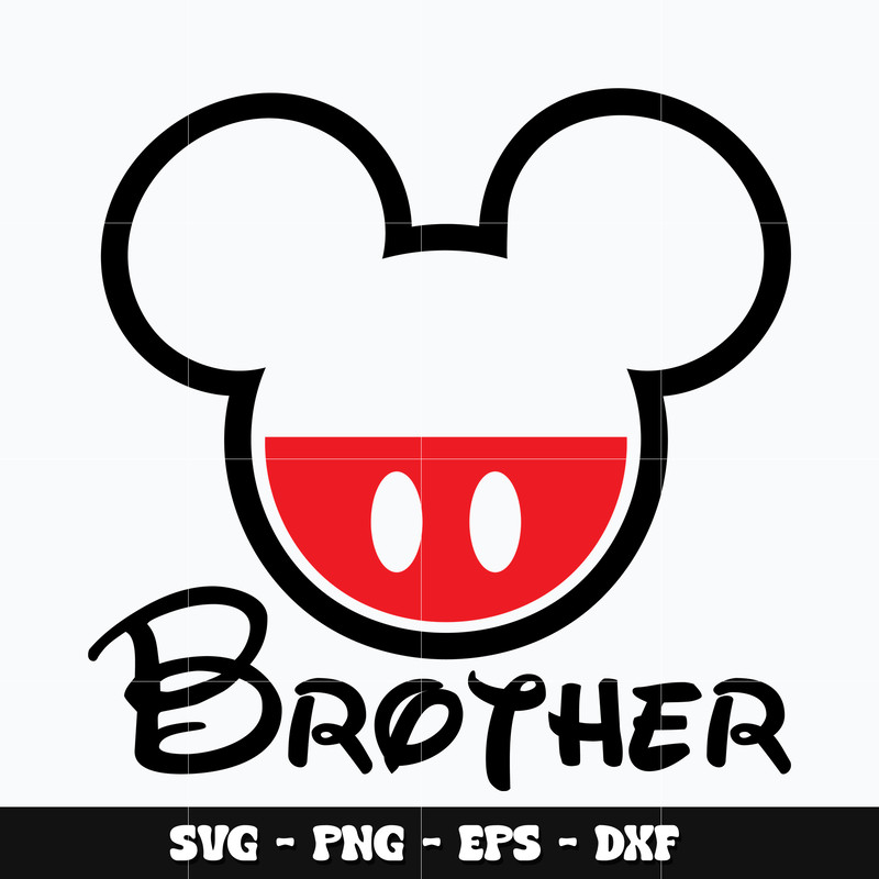 Mickey mouse brother Svg