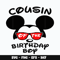 Mickey cousin birthday boy Svg