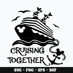 mickey cruising together svg, mickey svg, disney svg, svg design, cartoon svg, instant download.