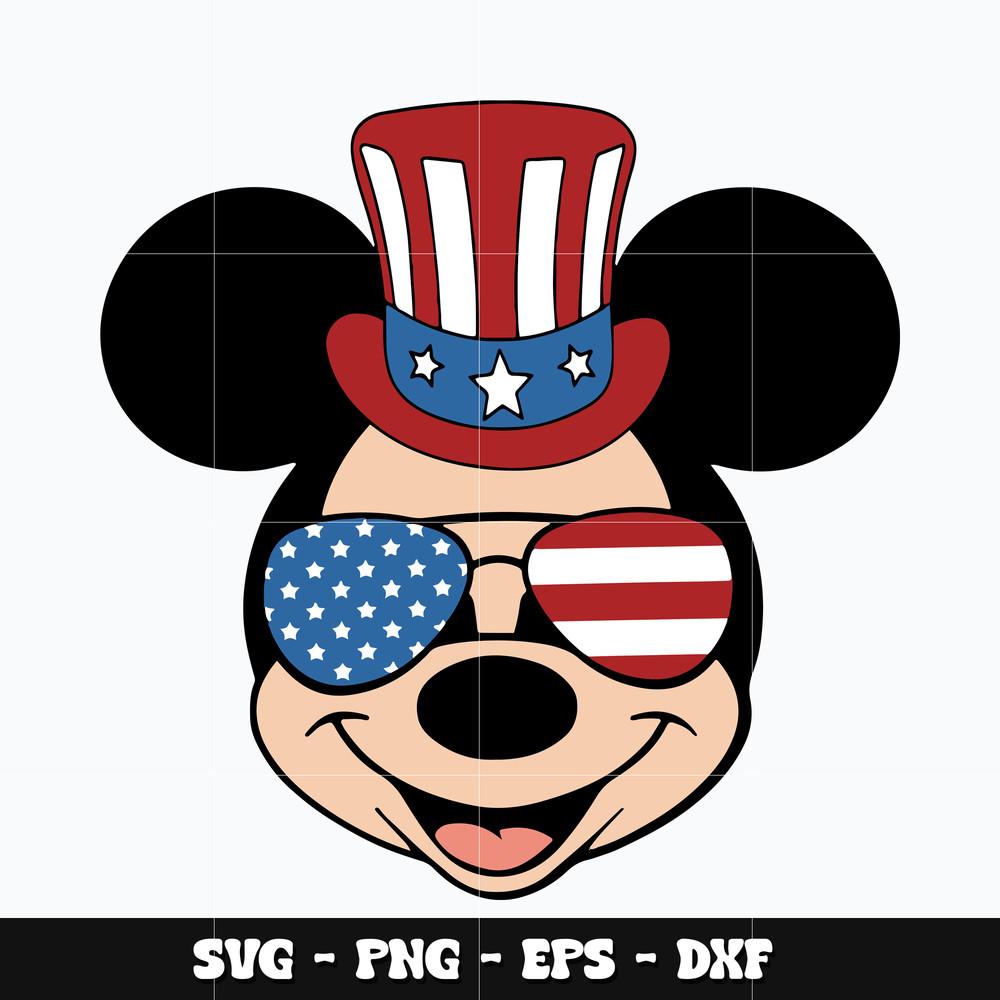 Mickey mouse america Svg