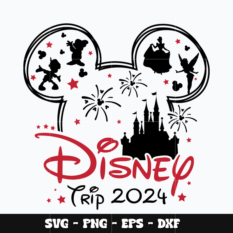 Mickey disney trip 2024 Svg
