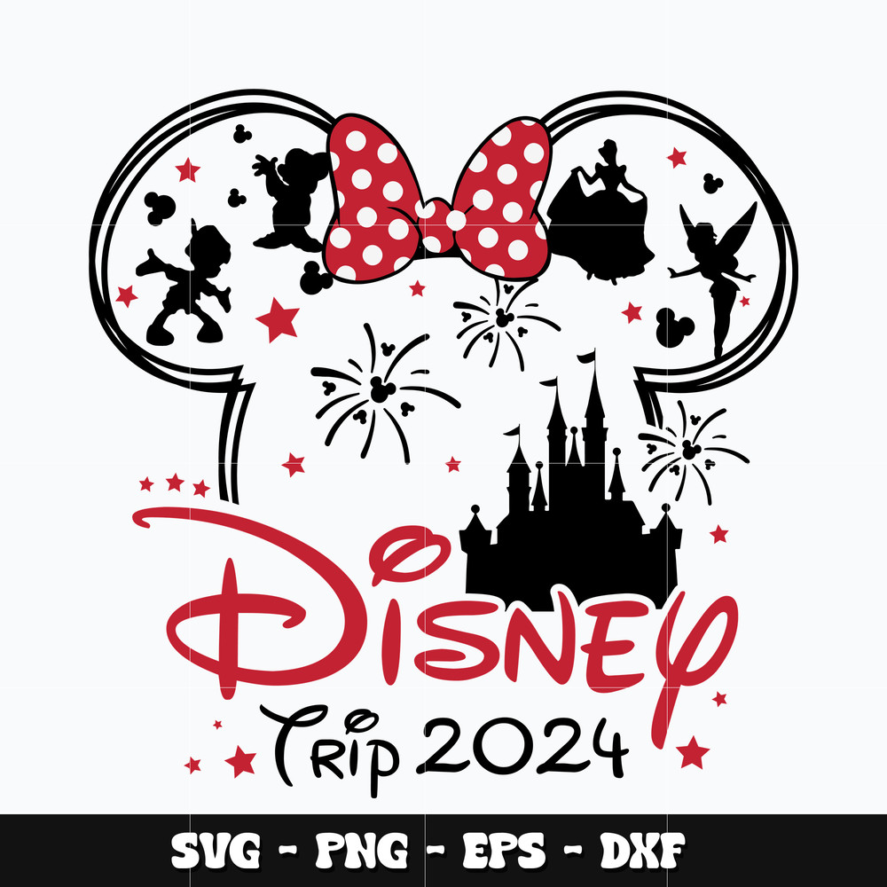 Minnie disney trip 2024 Svg
