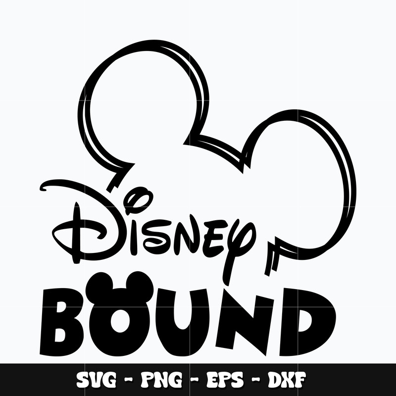 Mickey head disney bound Svg
