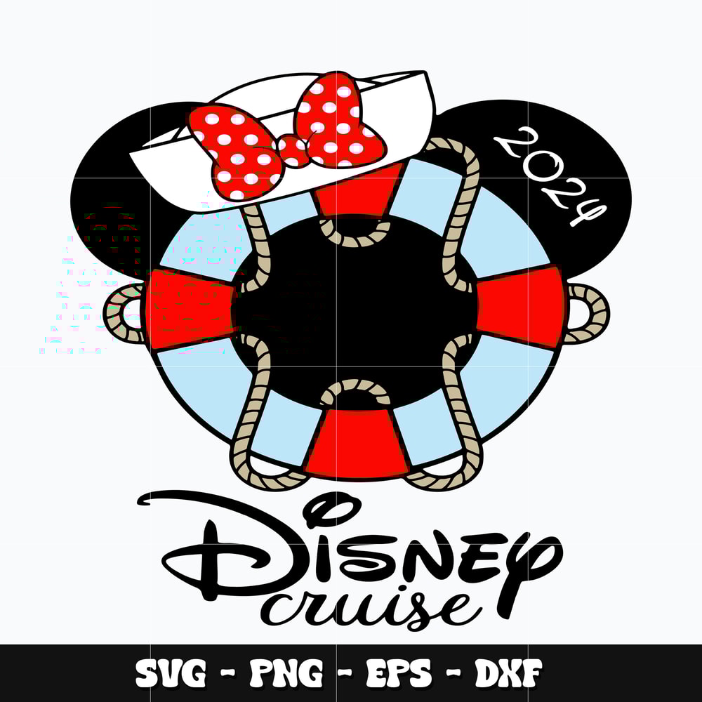 Minnie disney cruise 2024 Svg