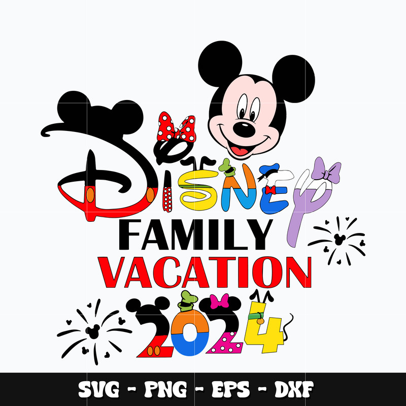 Mickey disney vacation 2024 Svg