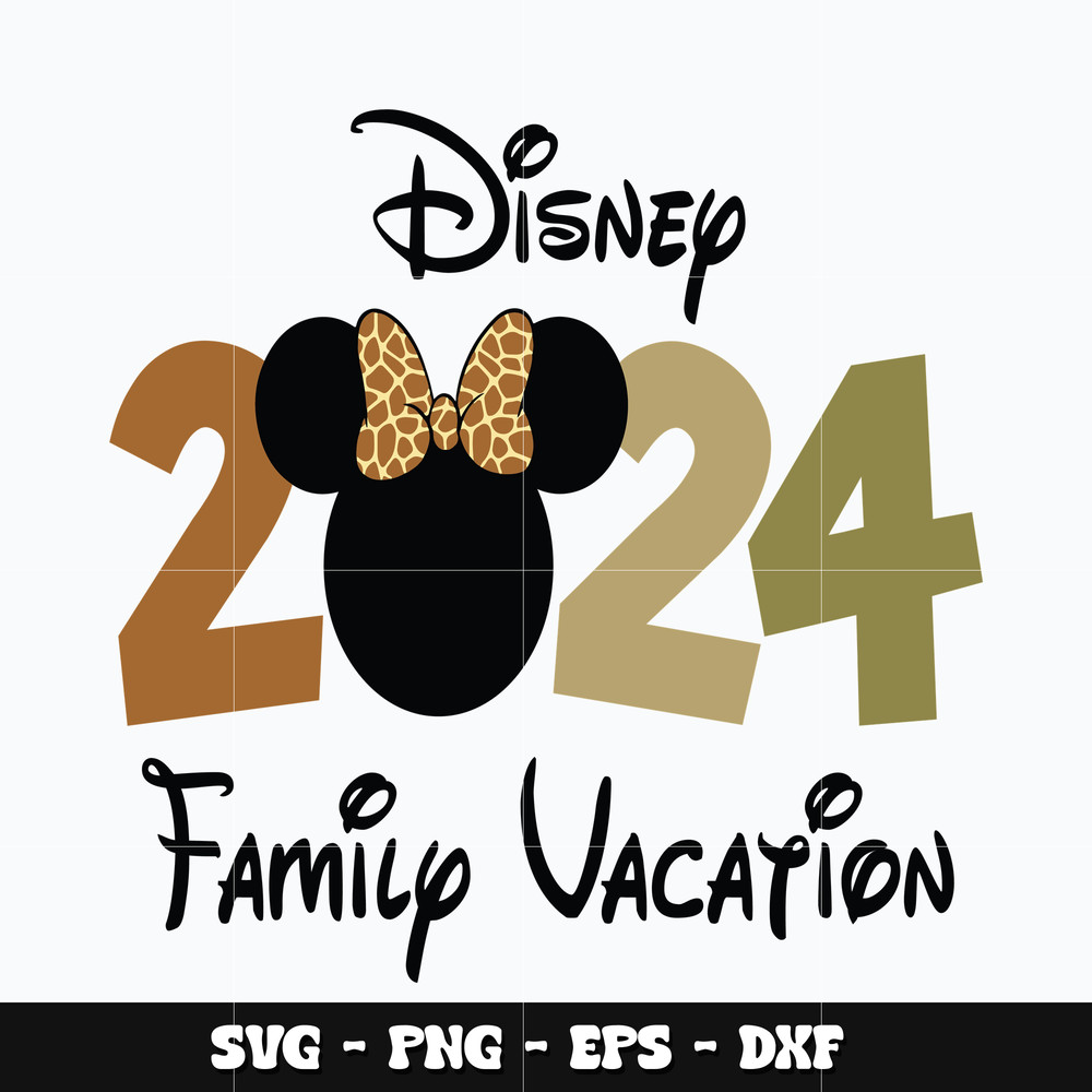 Disney minnie family vacation Svg