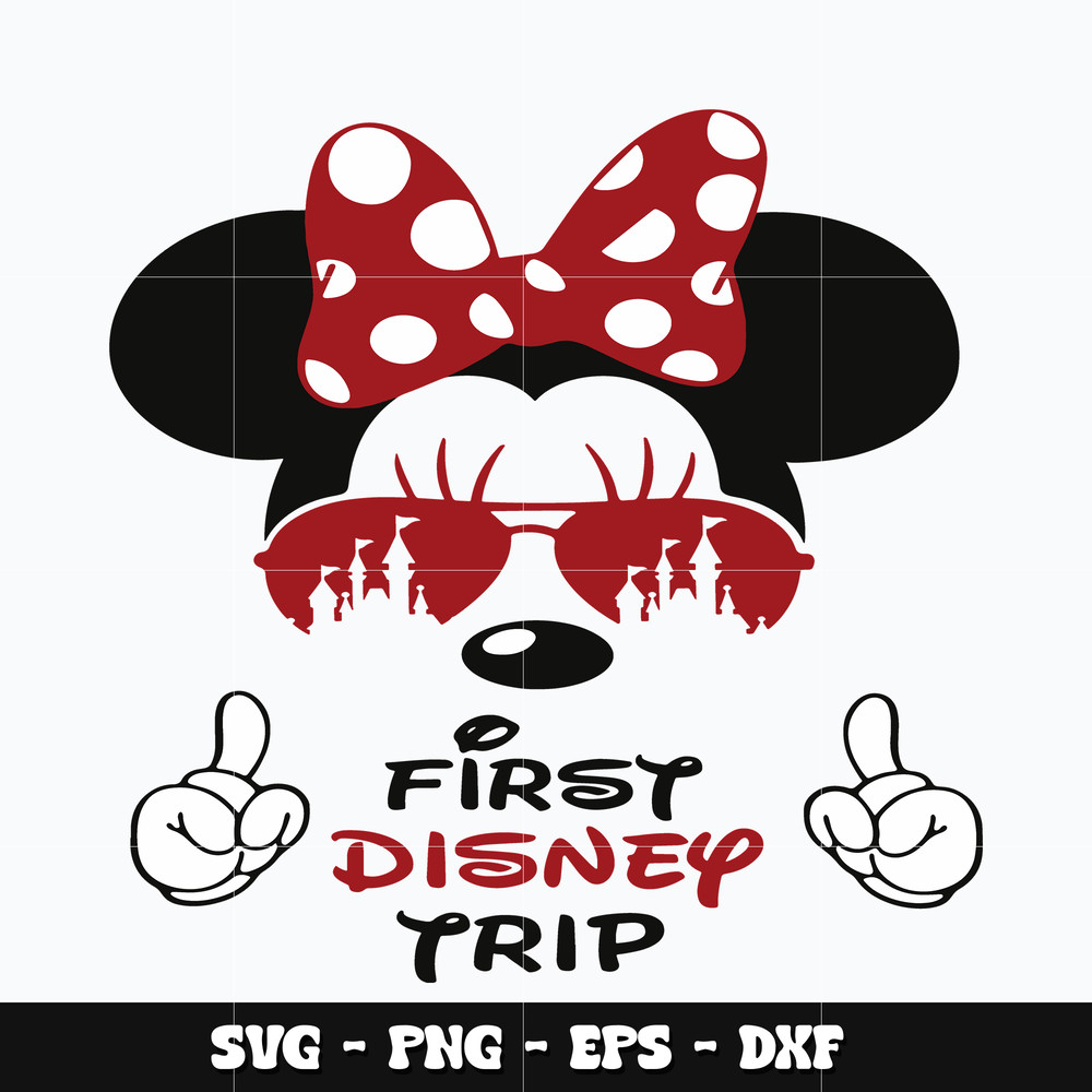 Minnie first disney trip Svg