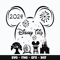 Mickey 2024 castle disney Svg