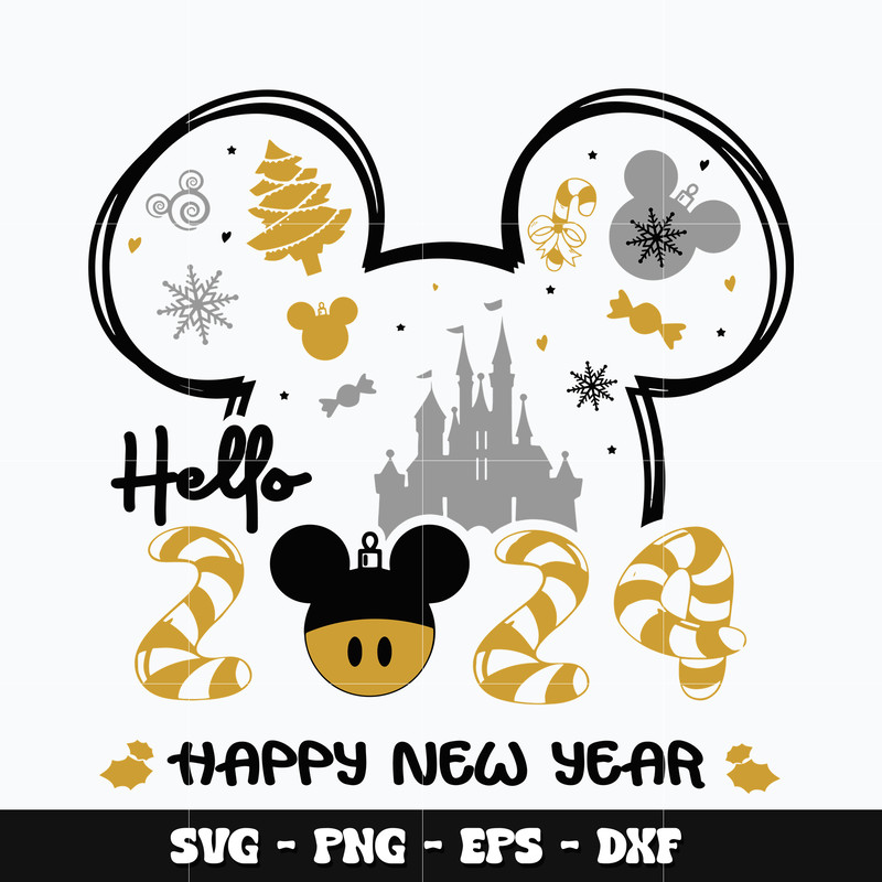 Mickey hello 2024 Svg