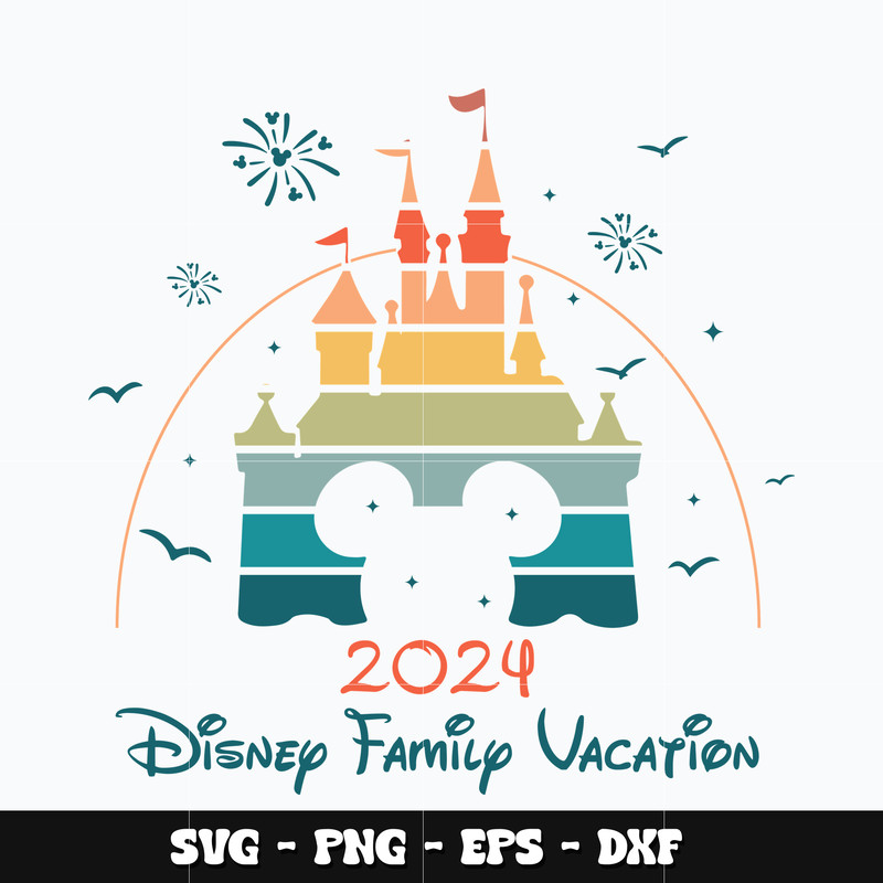 Mickey 2024 vacation Svg