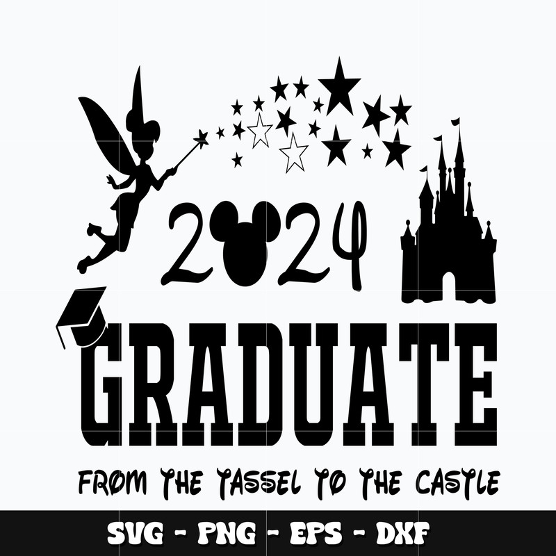 Mickey 2024 graduate Svg